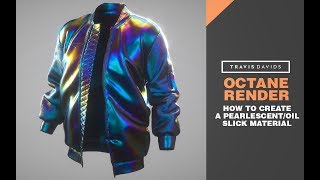 Octane Render  How To Create A Pearlescent or Oil Slick Material [upl. by Husch842]