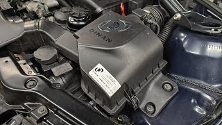 BMW E46 How To Install Dinan Intake  Dinan Airbox Lid Cold Air Intake [upl. by Arayt]