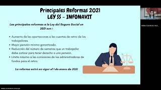 🏛️✍🏻PRINCIPALES REFORMAS INFONAVIT 2012 2019 y 2021 [upl. by Amoritta610]