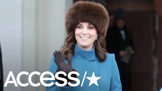 Kate Middleton Takes Norway By Storm In Blue Coat  Access [upl. by Bresee774]