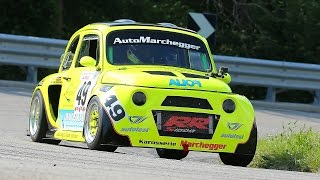 RONNY MARCHEGGER  FIAT 500 BMW 1000  ALPE DEL NEVEGAL 2016  ONBOARD GARA 1 [upl. by Lillywhite]