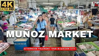 4K REAL LIFE Experience in Muñoz Public Market  Street Market amp Palengke Silent Vlog [upl. by Behlke680]