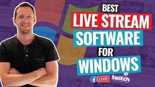 Best LIVE STREAM Software for PC  WINDOWS  Review [upl. by Aihtak]