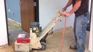 Removing Carpet Glue From Concrete Floor [upl. by Milda]