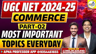 UGC NET COMMERCE 2024  MOST IMPORTANT TOPICS  part 2  NTA NET COMMERCE DrLokeshBali [upl. by Jeanette]