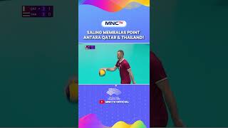 SENGIT HASILKAN POINT Antara Team Voli Qatar amp Thailand Shorts AsianGames 19thAsianGamesHangzhou [upl. by Valli]