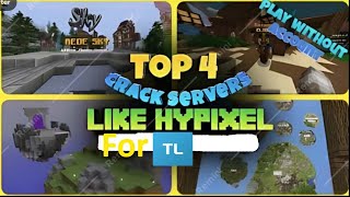 Top 4 Servers for Minecraft java Tlauncher [upl. by Tina889]