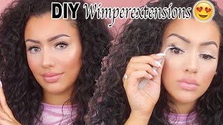 DIY THUIS WIMPEREXTENSIONS  Moitié Cosmetics [upl. by Anamuj]