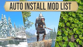 Skyrim mods list Guide How to AUTO install 350 Graphics Overhaul mods [upl. by Nereids28]