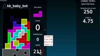 Tetris AI fully connected neural network  combo  attacking training [upl. by Nela]