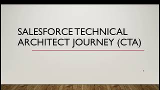 Salesforce Certified Technical Architect Certification Exam  Review  Prerequisites [upl. by Sou373]