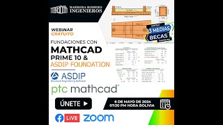 Fundaciones con Mathcad Prime 10 y ASDIP Foundation [upl. by Aiuqet216]