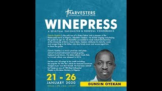 WINEPRESS 2020  Dunsin Oyekan  Thurs Jan 23 2020 [upl. by Templer859]