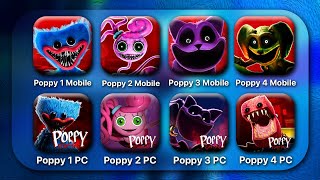 Poppy Playtime Chapter 1 2 3 4 PC amp Mobile Full Gameplay  Poppy Playtime Mobile VS PC Comparison [upl. by Spatz]