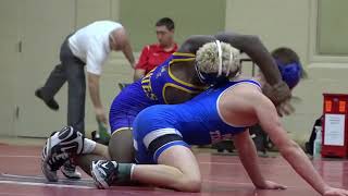 141 lbs Wesley Hollingsworth East Carolina v Nicholas King Middle Tennessee Wrestling [upl. by Notirb]