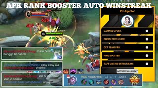 New Apk Rank Booster Pro Injector Mobile Legends Terbaru 2024 Auto Winstreak [upl. by Einnob]