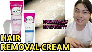 HOW TO USE VEET HAIR REMOVAL CREAM PAINLESS AND EFFECTIVE Kushi Azumi [upl. by Bergen397]