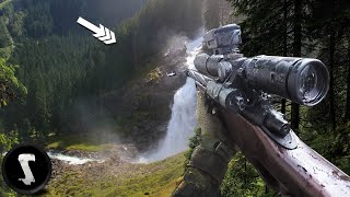 SUPER Long Range Airsoft Sniping Mountain Sniper Mission [upl. by Ridglea]