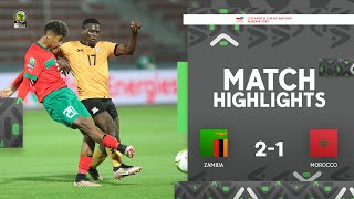 Zambia 🆚 Morocco  Highlights  TotalEnergiesAFCONU17 2023  MD3 Group B [upl. by Yrrap]