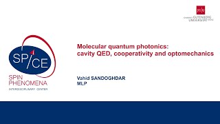 Talks  Quantum Spinoptics 2023  Vahid SANDOGHDAR MLP [upl. by Jevon]