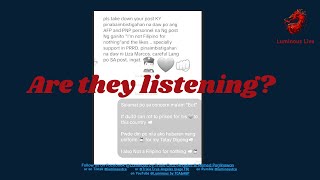 Are they listening [upl. by Knipe]