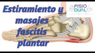 Estiramientos y Masaje para Fascitis Plantar [upl. by Graniela]