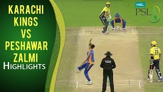 PSL 2017 Playoff 3 Karachi Kings vs Peshawar Zalmi Highlights [upl. by Tonneson]