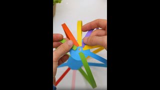 FACILE FAI DA TE Creare un giocattolo di carta soddisfacente per i bambini shorts paperDIY [upl. by Thierry]