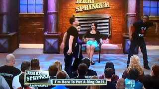 Jerry Springer Show  Im Here to Put a Ring On It  CJ Fuentes  Popping Proposal [upl. by Ainaj]