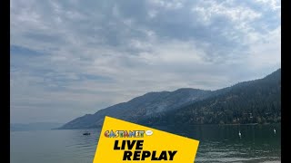 LIVE replay Wildfire smouldering south of Peachland 330 pm [upl. by Chiquita]