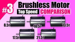 Brushless Motor Comparison85105135175215T Top Speed by GFORCETAMIYAYOKOMO [upl. by Reprah]