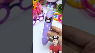 Kuromi 3D pen bút vẽ 3D kuromi kuromi sanrio kawaii japan shortviral [upl. by Boleslaw446]