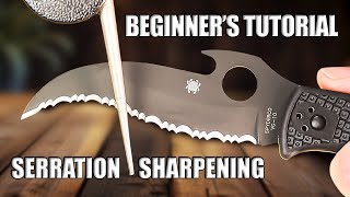 How to Sharpen a Serrated Knife in Minutes Quick and Easy Guide [upl. by Tneicniv581]