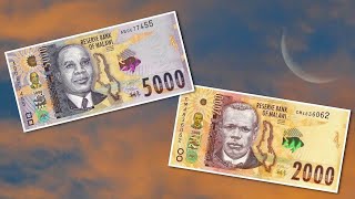 Malawi new 2000 and 5000 kwacha banknotes 2022 [upl. by Naillik162]