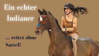 Ein echter Indianer reitet OHNE Sattel 🐎  Valerie Kampe amp Sammy  KK Cup Münster [upl. by Arly639]