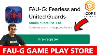 How to Download FAUG Game  FAUG Game PreRegistration  FAUG Game Download Link  nCORE Games [upl. by Derrek]