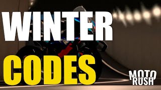 ❄️WINTER MOTORUSH CODES 🏍️ROBLOX [upl. by Ailesor]