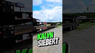 Kalyn Siebert sliding axle trailer trucking heavyequipment construction [upl. by Uni]