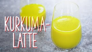 Kurkuma Latte  das neue TrendGetränk [upl. by Sanalda384]