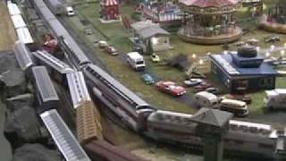 train wrecks on hojimbos ho train layout [upl. by Orr168]