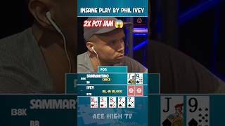 Insane play by Phil Ivey 💥 poker pokerhighlights pokertournament [upl. by Necila]