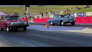 348409 Chevy drag race at Dragway 42 July 31st 2021 [upl. by Nerred]