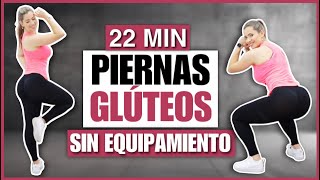 PIERNAS TONIFICADAS Y GLÚTEOS GRANDES  RUTINA DE EJERCICIOS EN CASA SIN PESAS  NatyGlossGym [upl. by Nerra226]