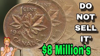 DO you have these Top 10 Canada 1 cent coins worth A lot of money Coins Worth money [upl. by Yorel]