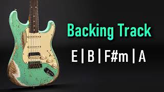 Rock Pop BACKING TRACK E Major  E B Fm A  80 BPM  Guitar Backing Track [upl. by Porush747]