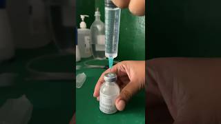 Preparation for co amoxiclav injection🍃🥰😇injectionshortsviralvideo [upl. by Nat360]