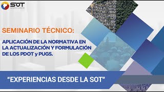 Seminario Técnico quotAplicación de la normativa en la actualización y formulación de los PDOT y PUGSquot [upl. by Tdnarb988]