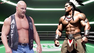 WWE 2K23 ▰ Stone Cold Steve Austin vs T Hawk Legend Difficulty [upl. by Jacob]