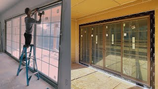 Andersen Biparting 4 Panel 200 Series 400 Series Sliding Patio Door Full Installation Video [upl. by Ahsitruc331]