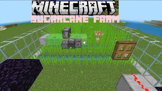 Sugarcane Farm for Minecraft Bedrock 120 [upl. by Julis]